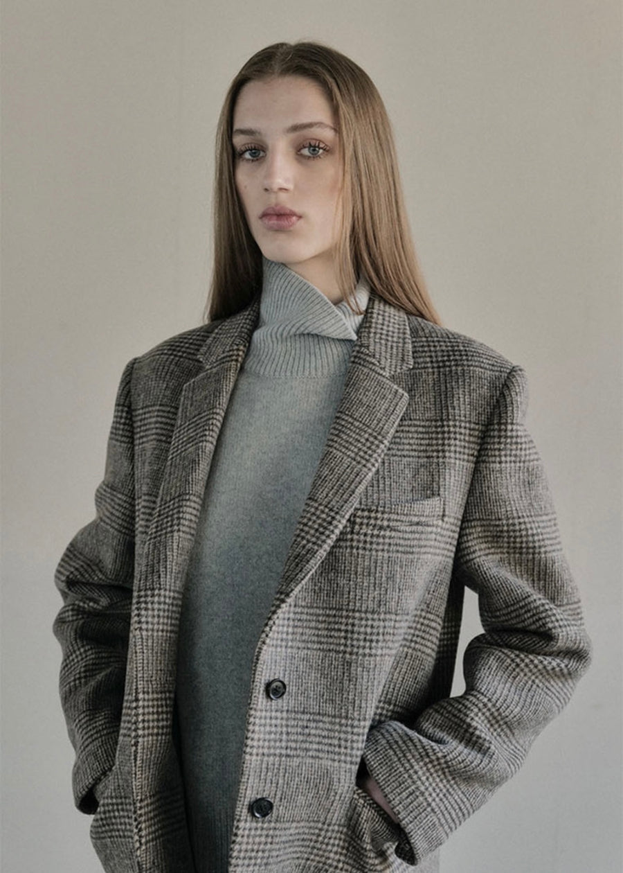 [LEHA] CROSBY JACKET -BROWN