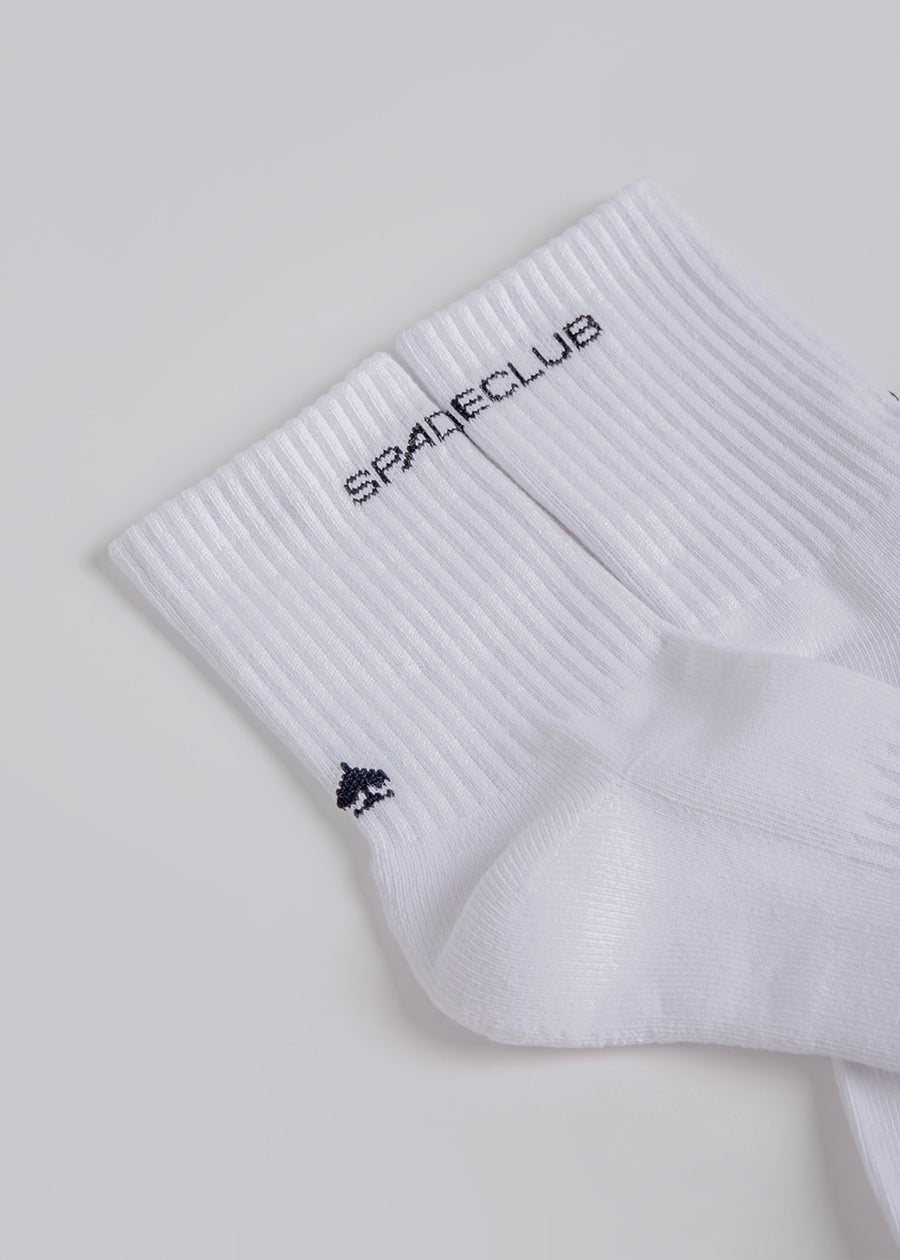 Basic Logo Socks (White/Black)