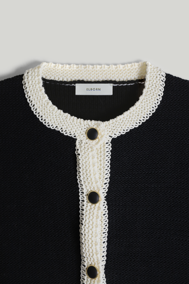 Maritta Knitted Cardigan (Black)