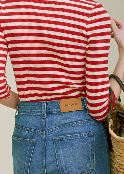 Eva Straight Denim Pants (Blue)