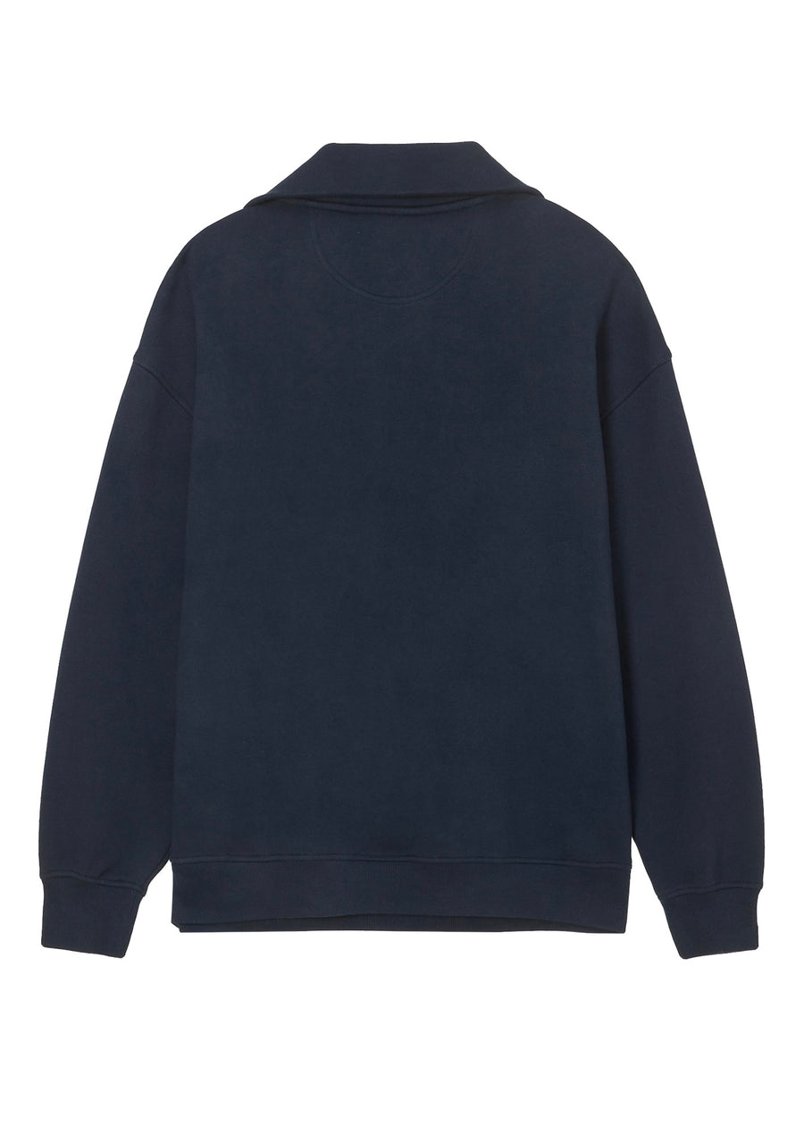 SCS Basic Label Half Zip-Up (Navy)