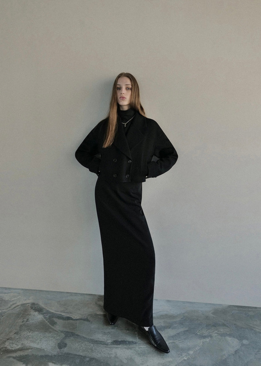 [LEHA] TATE CROPPED JACKET - BLACK