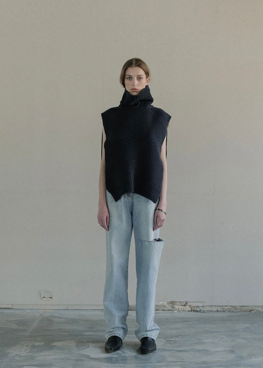 [LEHA] ACTON KNIT VEST -3 COLORS
