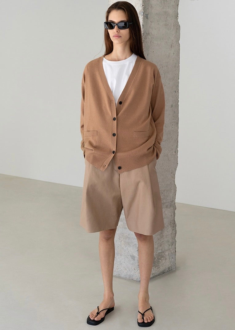 CAMEL BERMUDA PANTS | LEHA