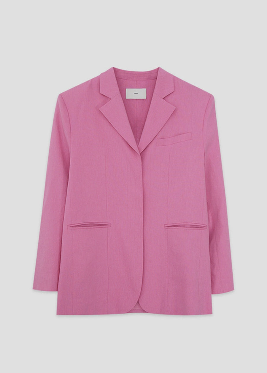 [Re-Order] Marta single breast jacket (Pink)