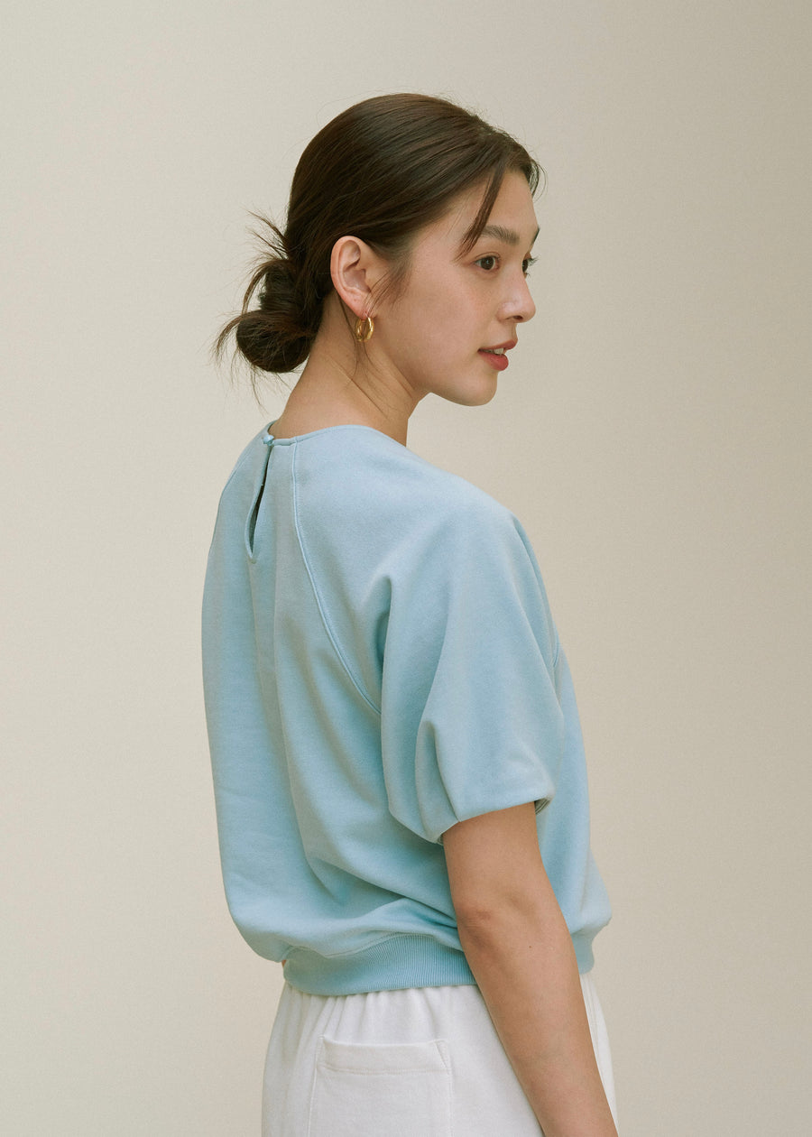 French Terry Blouse (Ocean air)