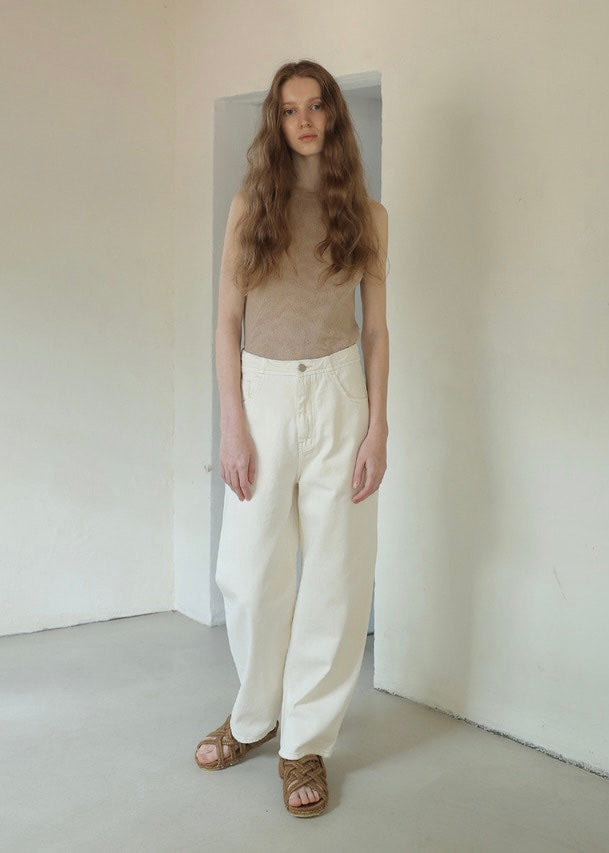 Ribbed Knit Top (Sand)