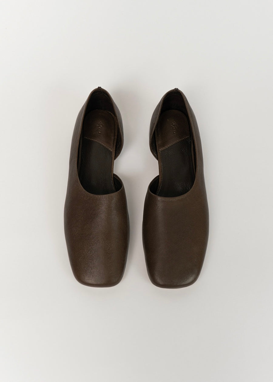 [Moia] Soft Flat Shoes (Brown)