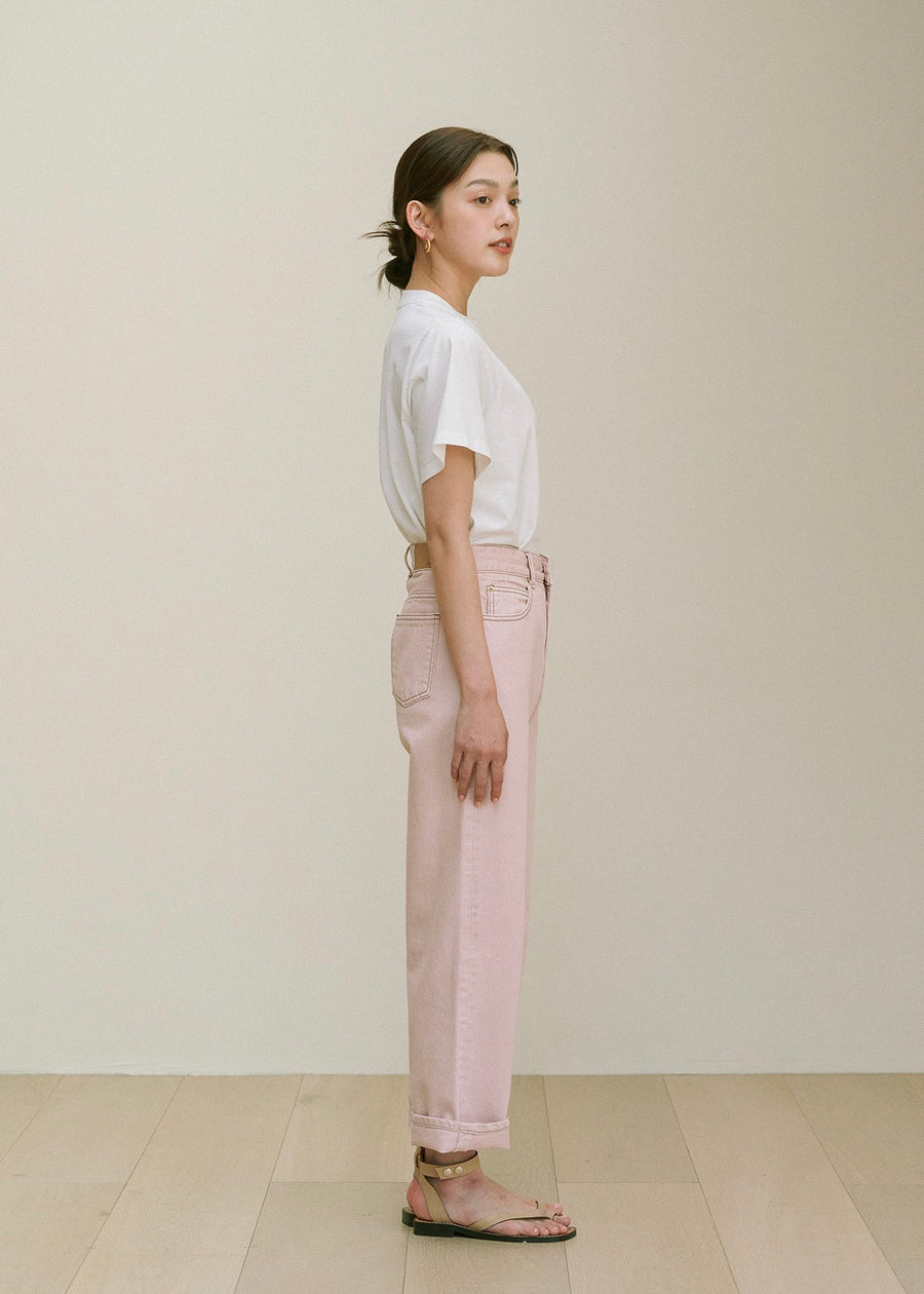 Daisy Denim Pants (Posy pink)