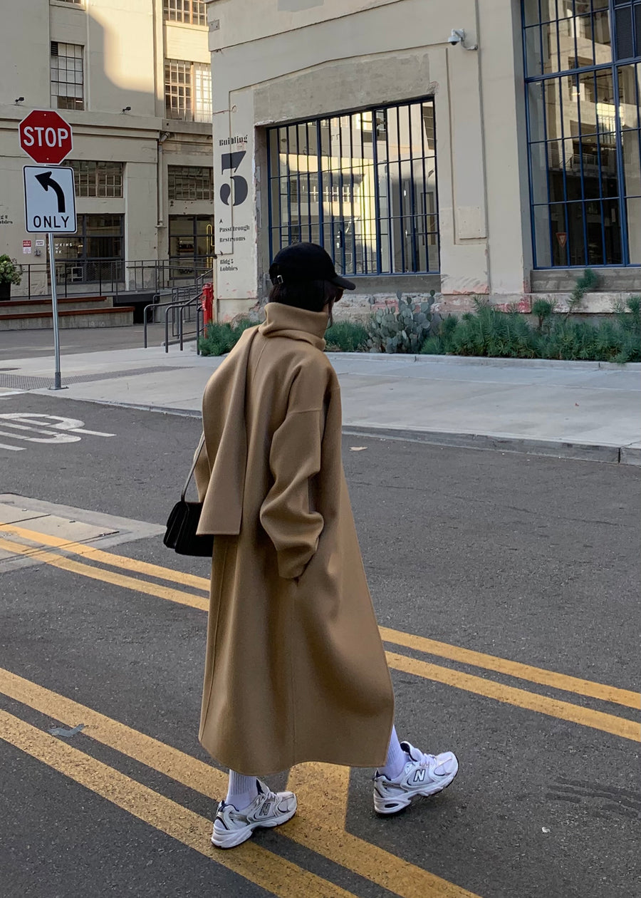 MAYFAIR WOOL COAT &  MUFFLER |  LEHA