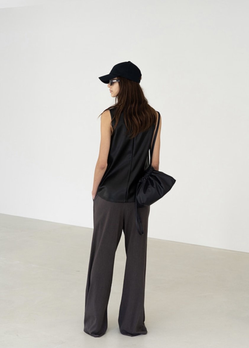 Sand Drawstring bag (Dark Navy)