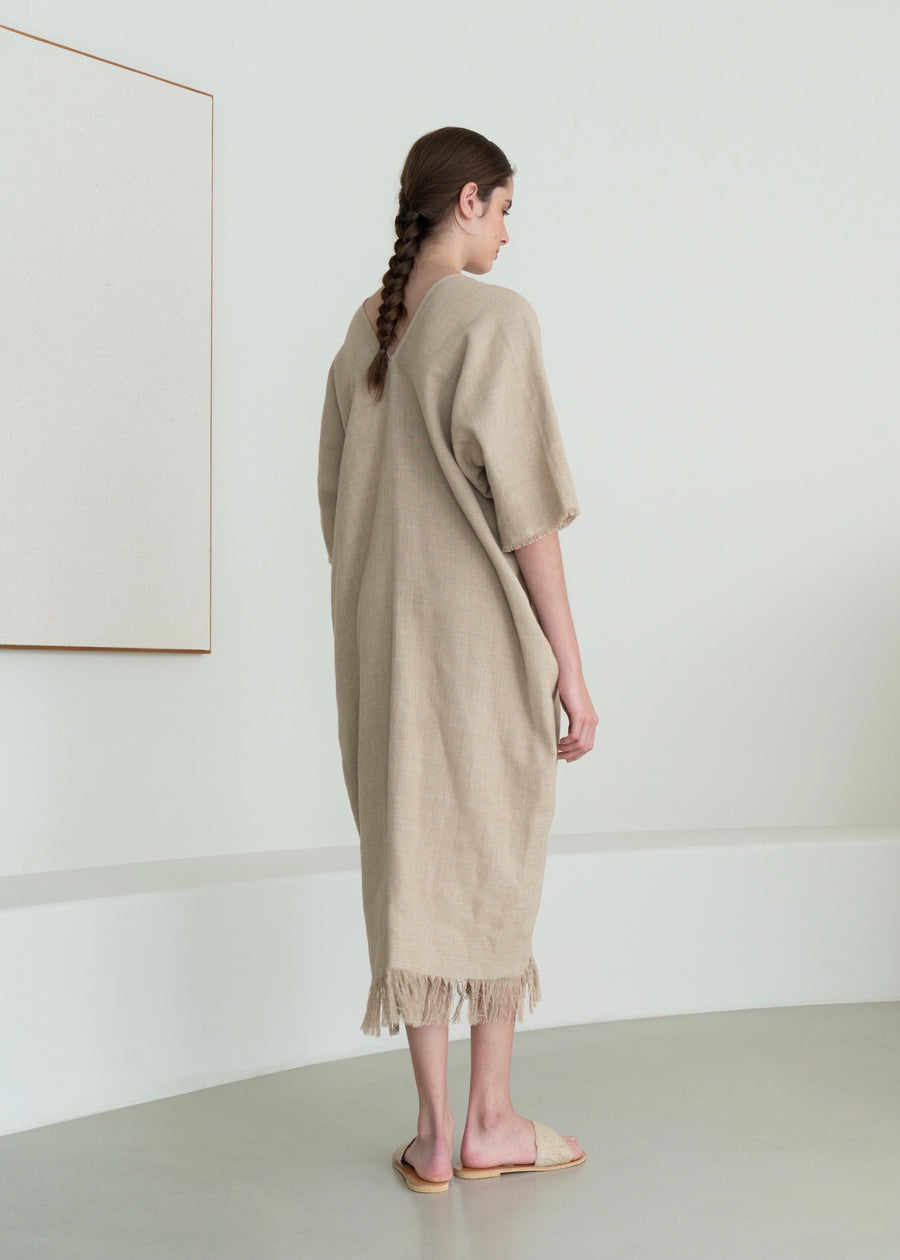 V-NECK TASSEL DRESS | MISSING YOU ALREADY
