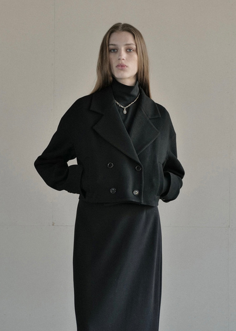 [LEHA] TATE CROPPED JACKET - BLACK