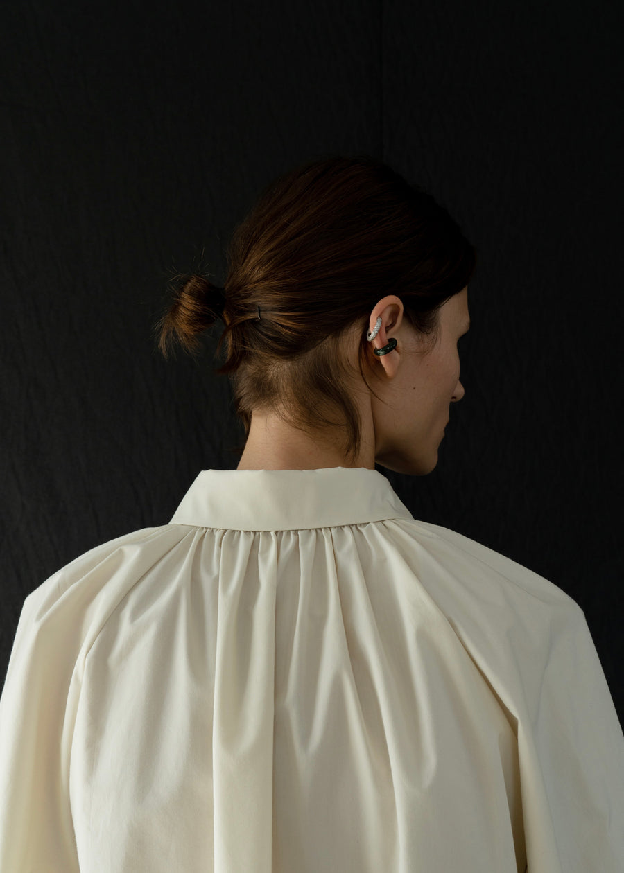 Gathered Cotton Shirts | LEHA