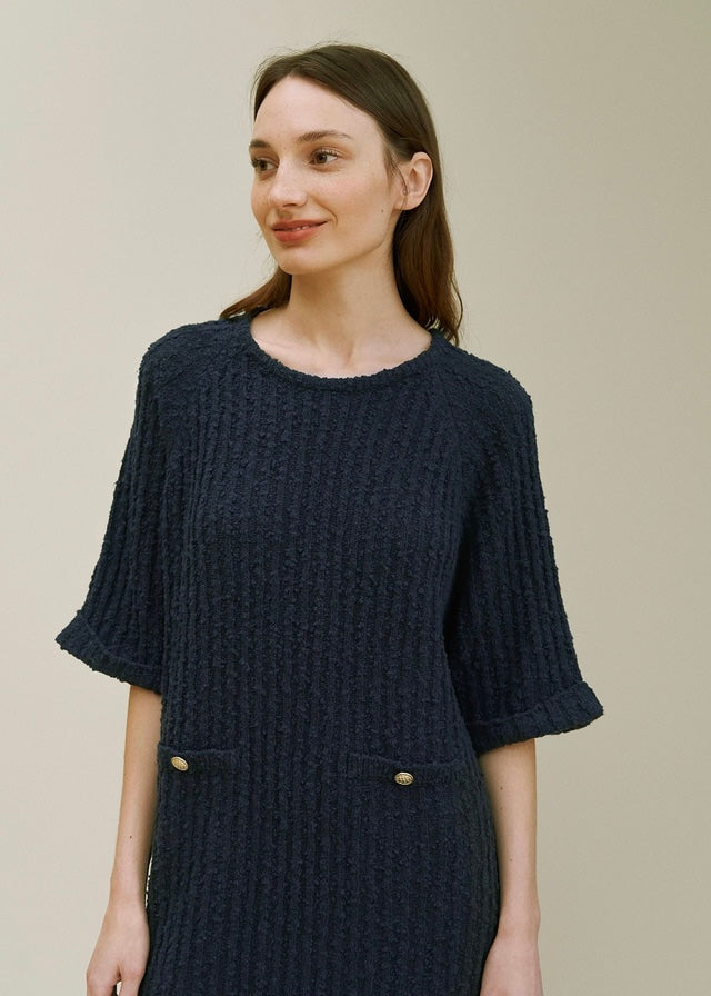 Bella knit dress (Navy)