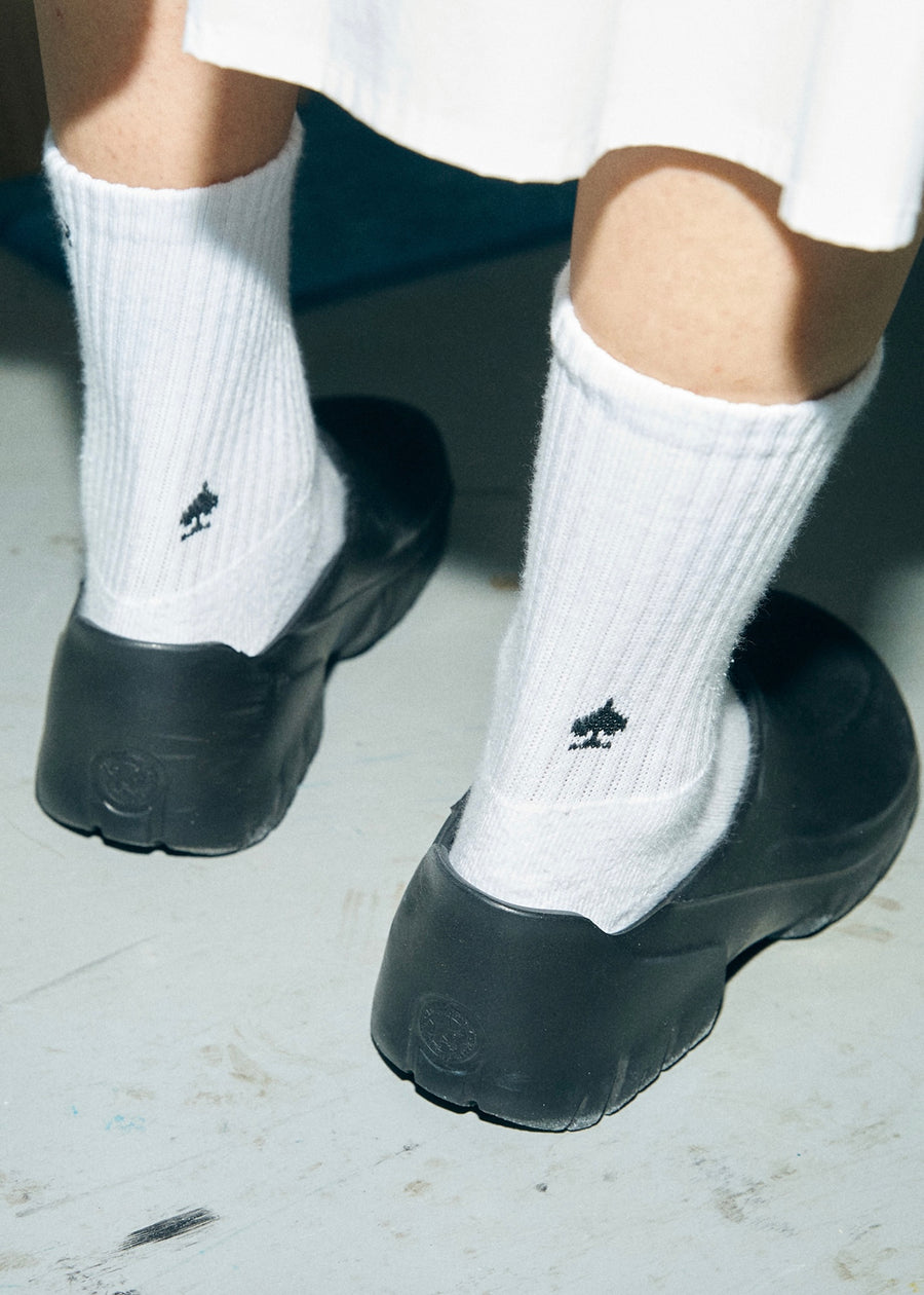 Basic Logo Socks (White/Black)