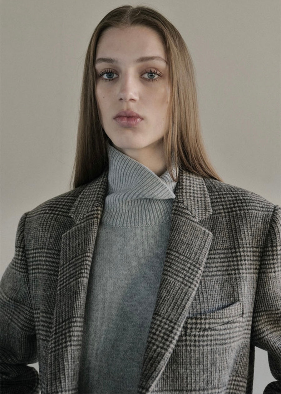 [LEHA] CROSBY JACKET -BROWN