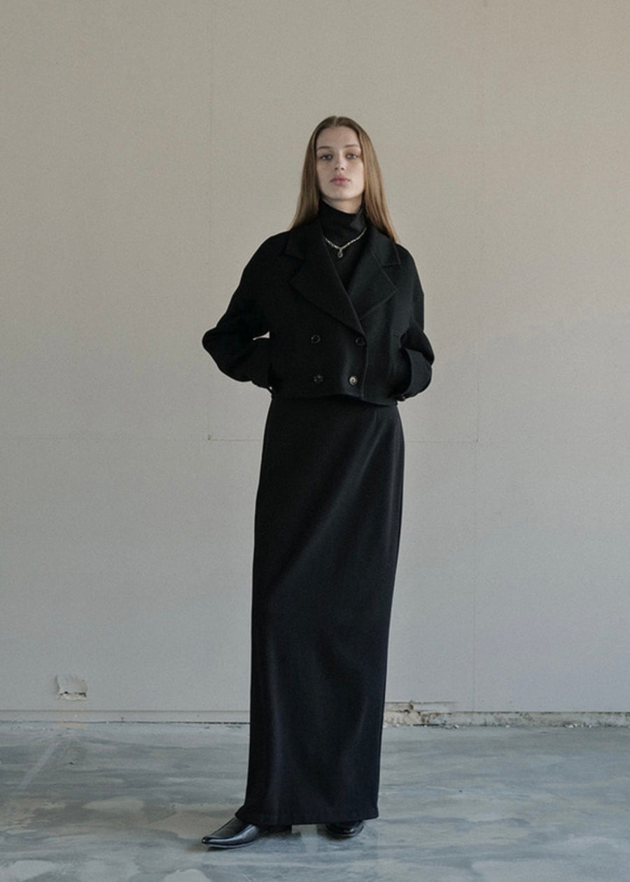 [LEHA] TATE CROPPED JACKET - BLACK