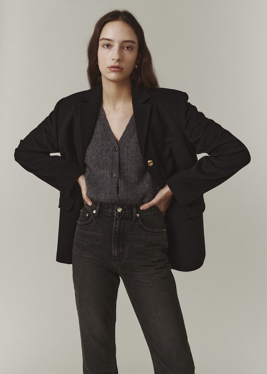 [Re-stock] Bennett Denim Pants (Gold Black)