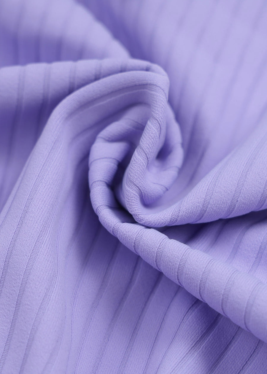 Ribbed v-strap back swim (Lavender)