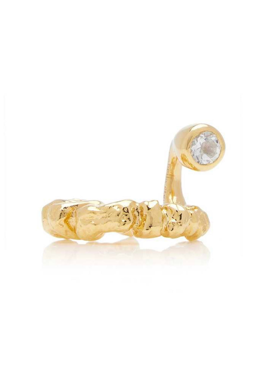 [ISABELLA ETOU] Crush Sterling Gold Topaz Earcuff