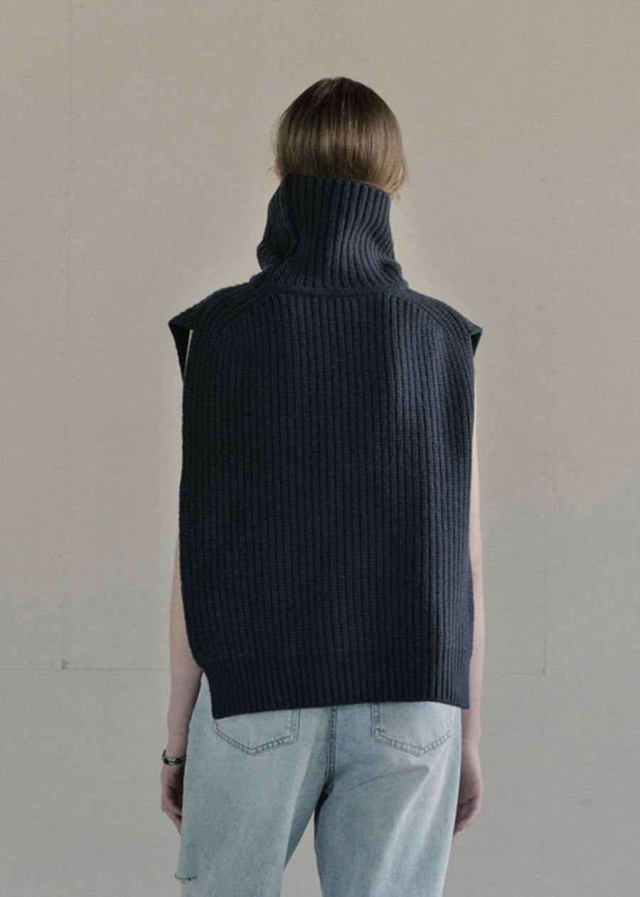 [LEHA] ACTON KNIT VEST -3 COLORS