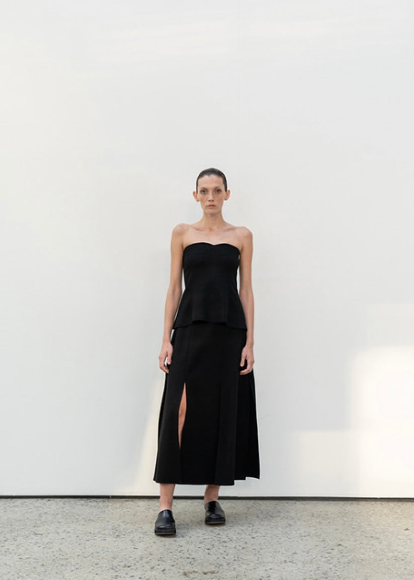 New chris wool skirt (Black)