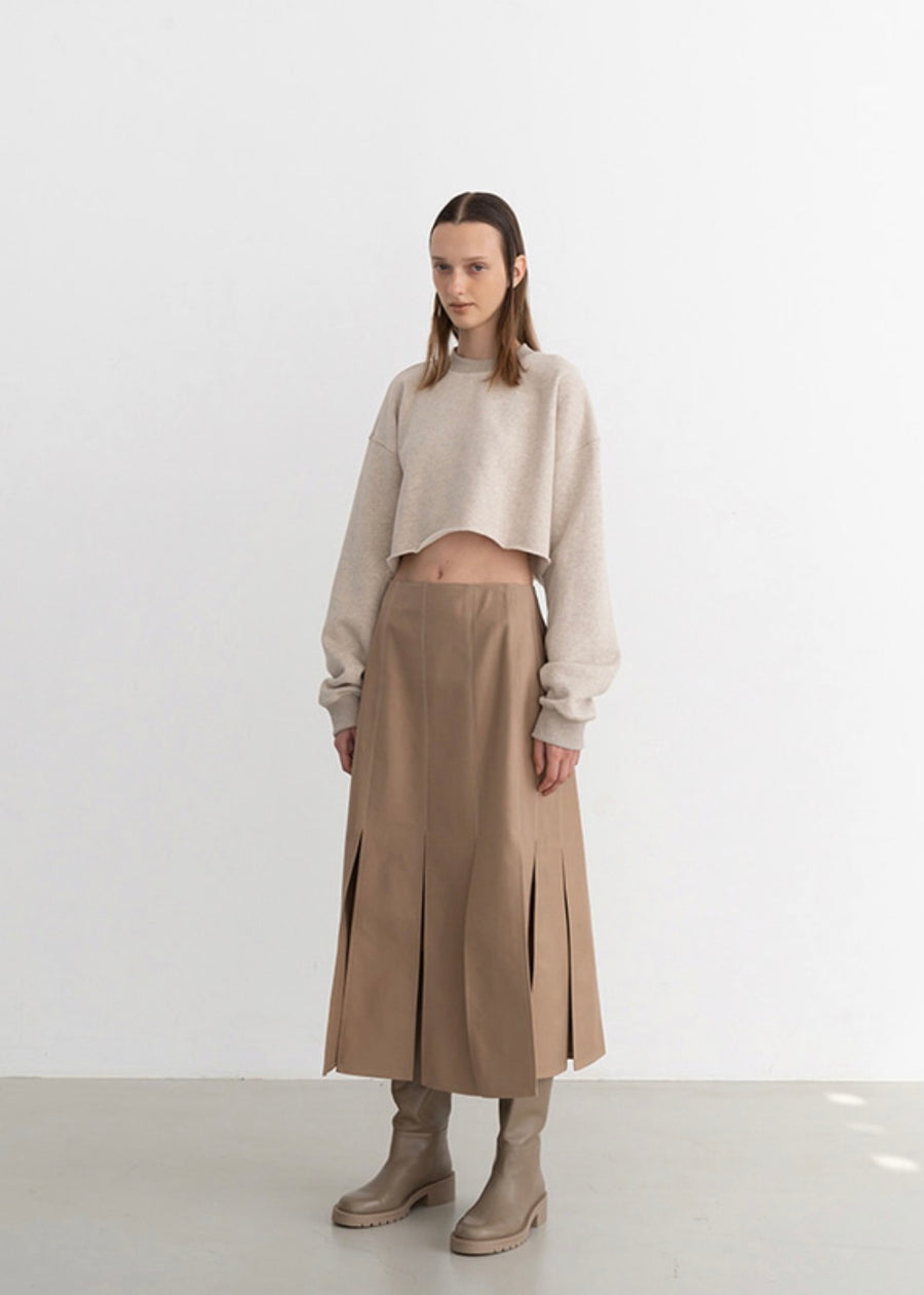 Cropped sweatshirt (Oatmeal)