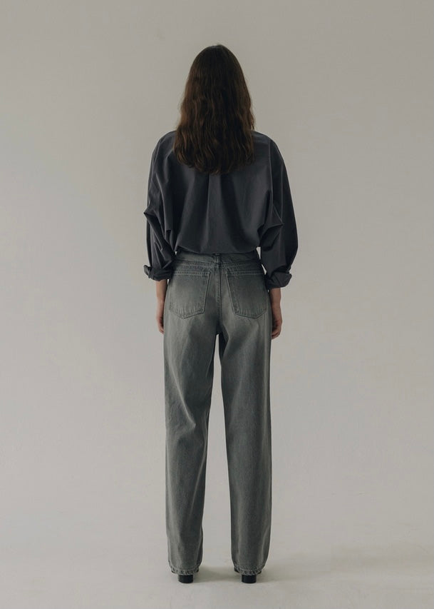 Box shirt (Grayish Blue)