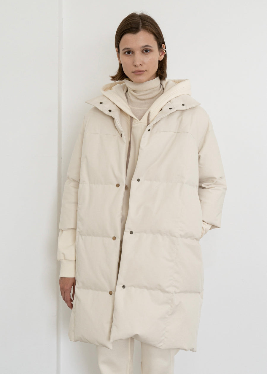 Covent quilted Down coat | LEHA