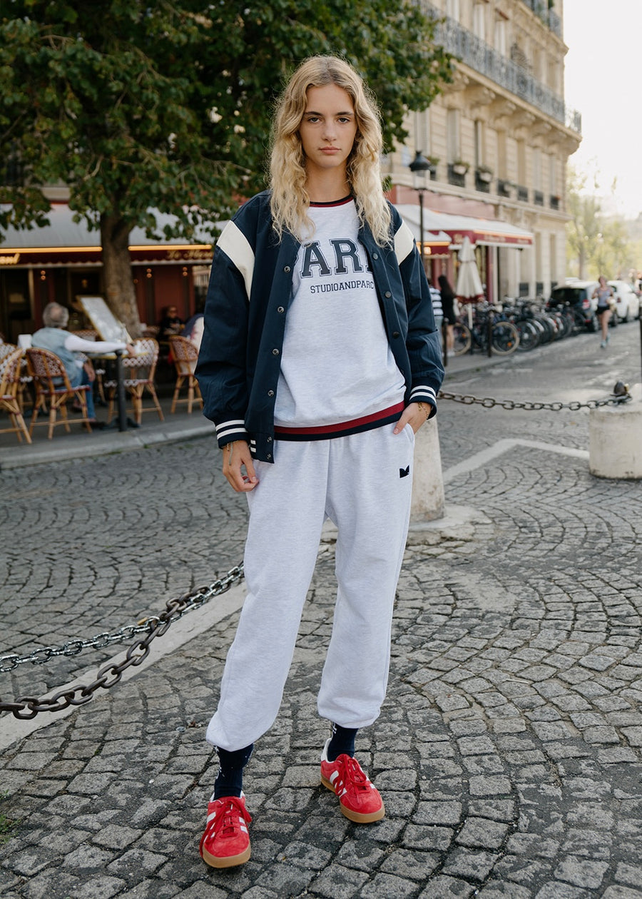 [STUDIO & PARC] Plantee Pants Jogger - Melange white