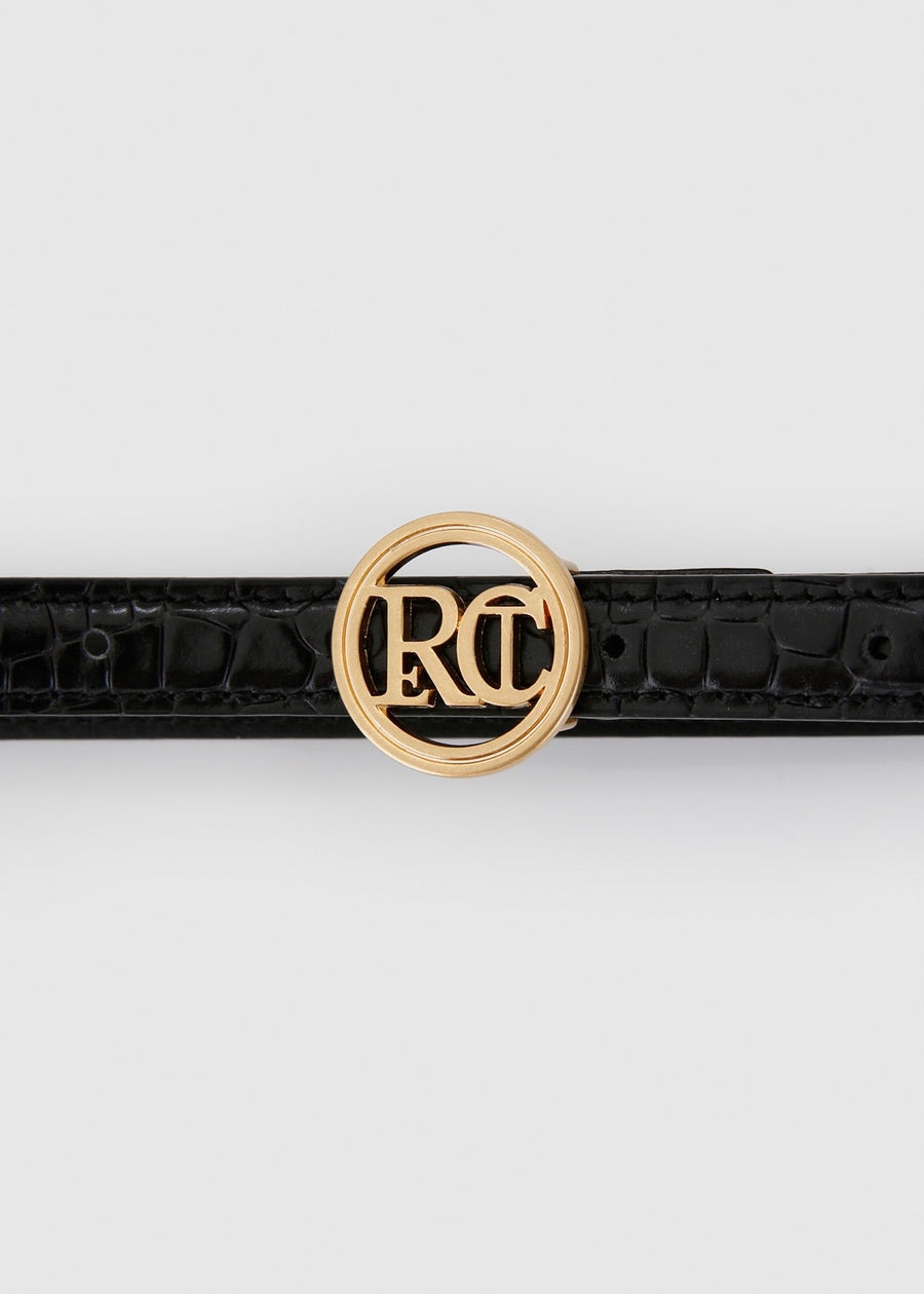 SIGNATURE LOGO LEATHER BELT | RECTO.