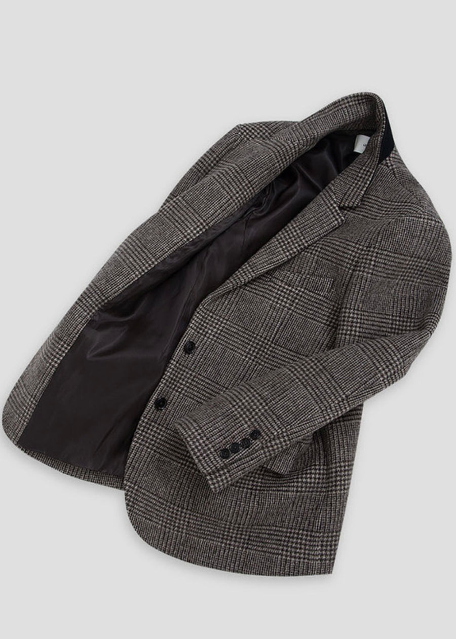 [LEHA] CROSBY JACKET -BROWN