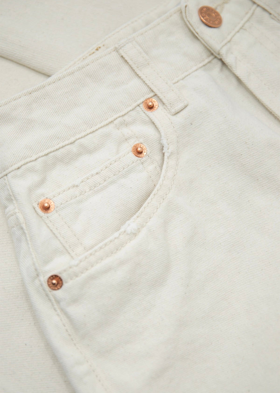 [1st Re-Order] Marcel Denim Pants (Cream)