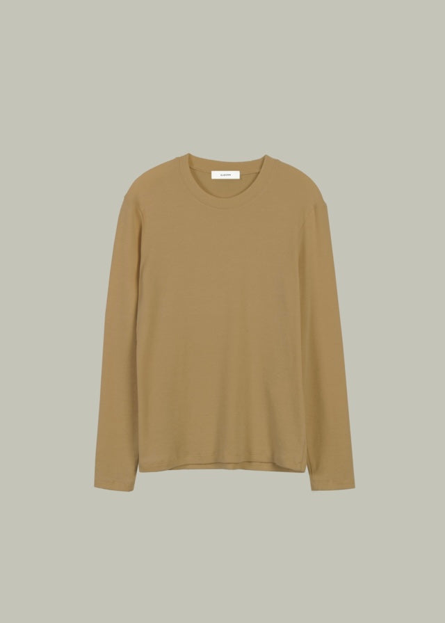 [Re-stock] Wool Blended Jersey Top (camel)