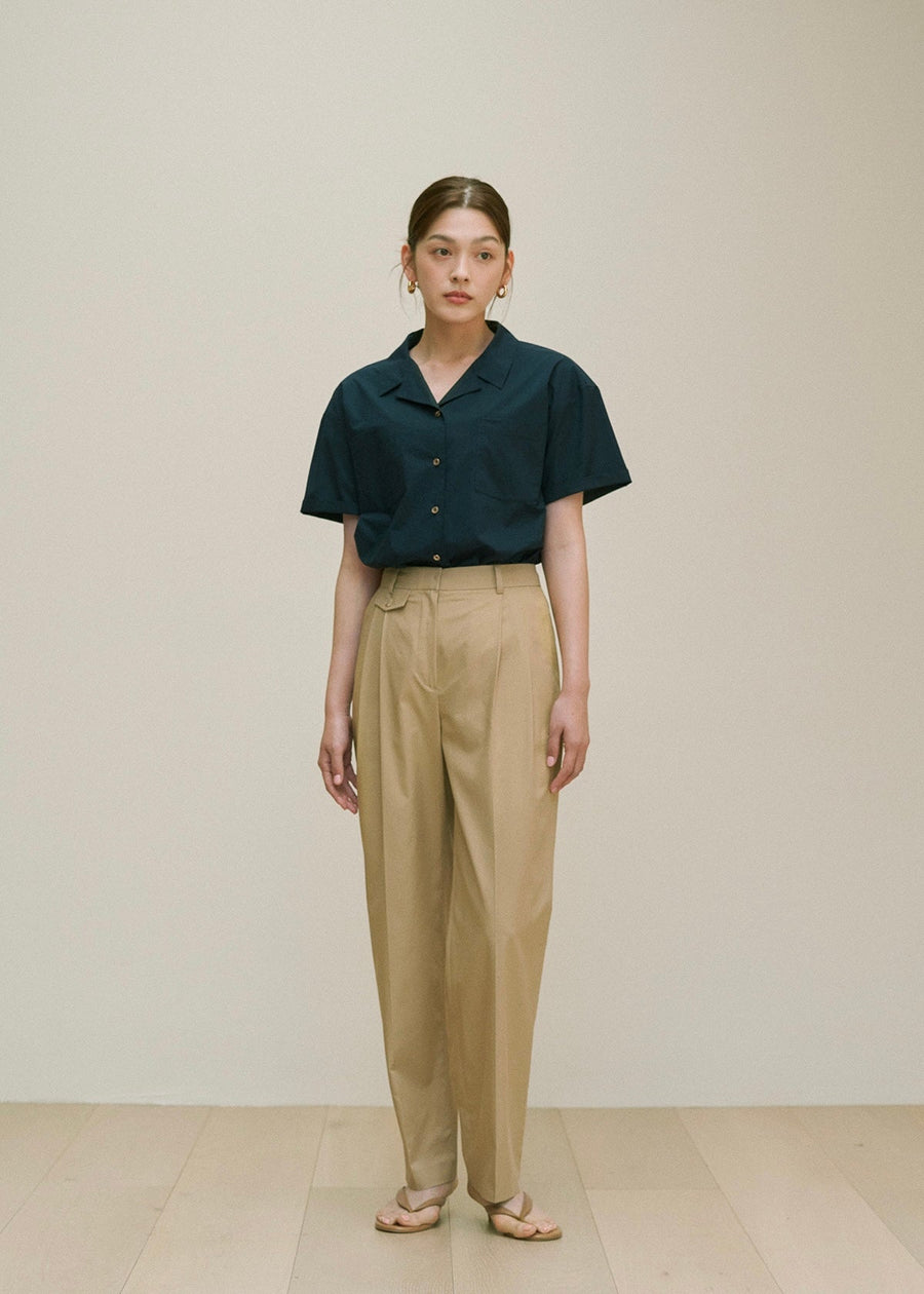 Lyocell Cotton Straight Pants (Goldfinch)