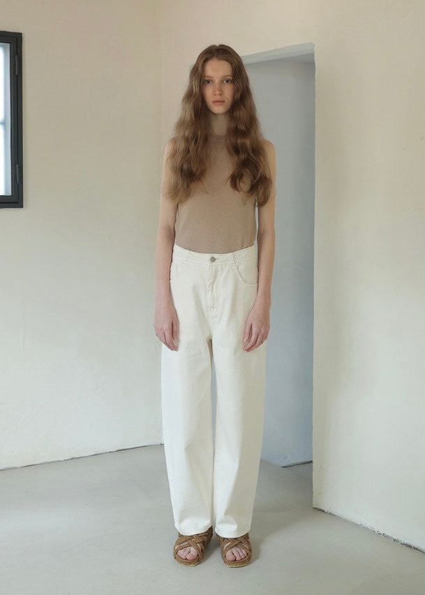 Ribbed Knit Top (Sand)