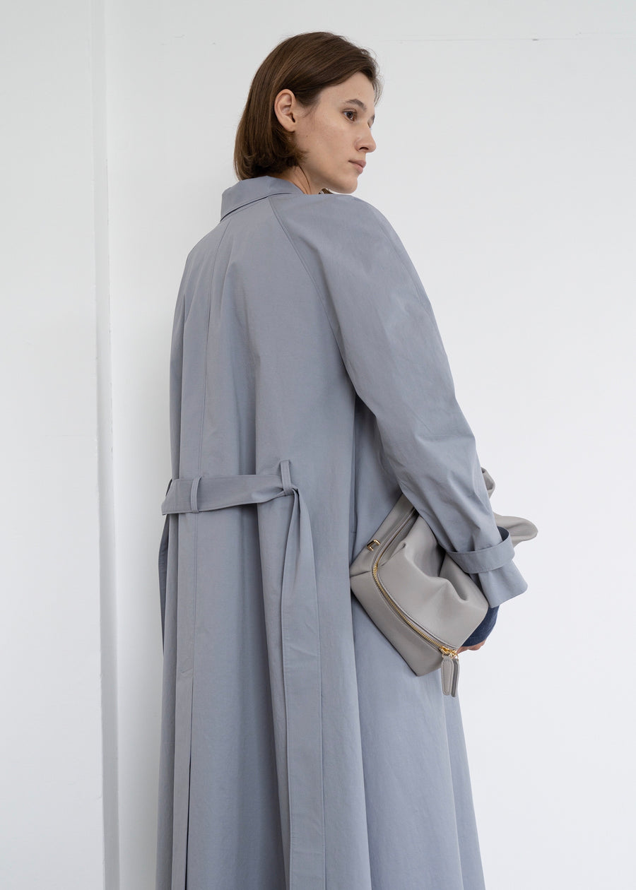 Belted Cotton Trench Coat | L E H A