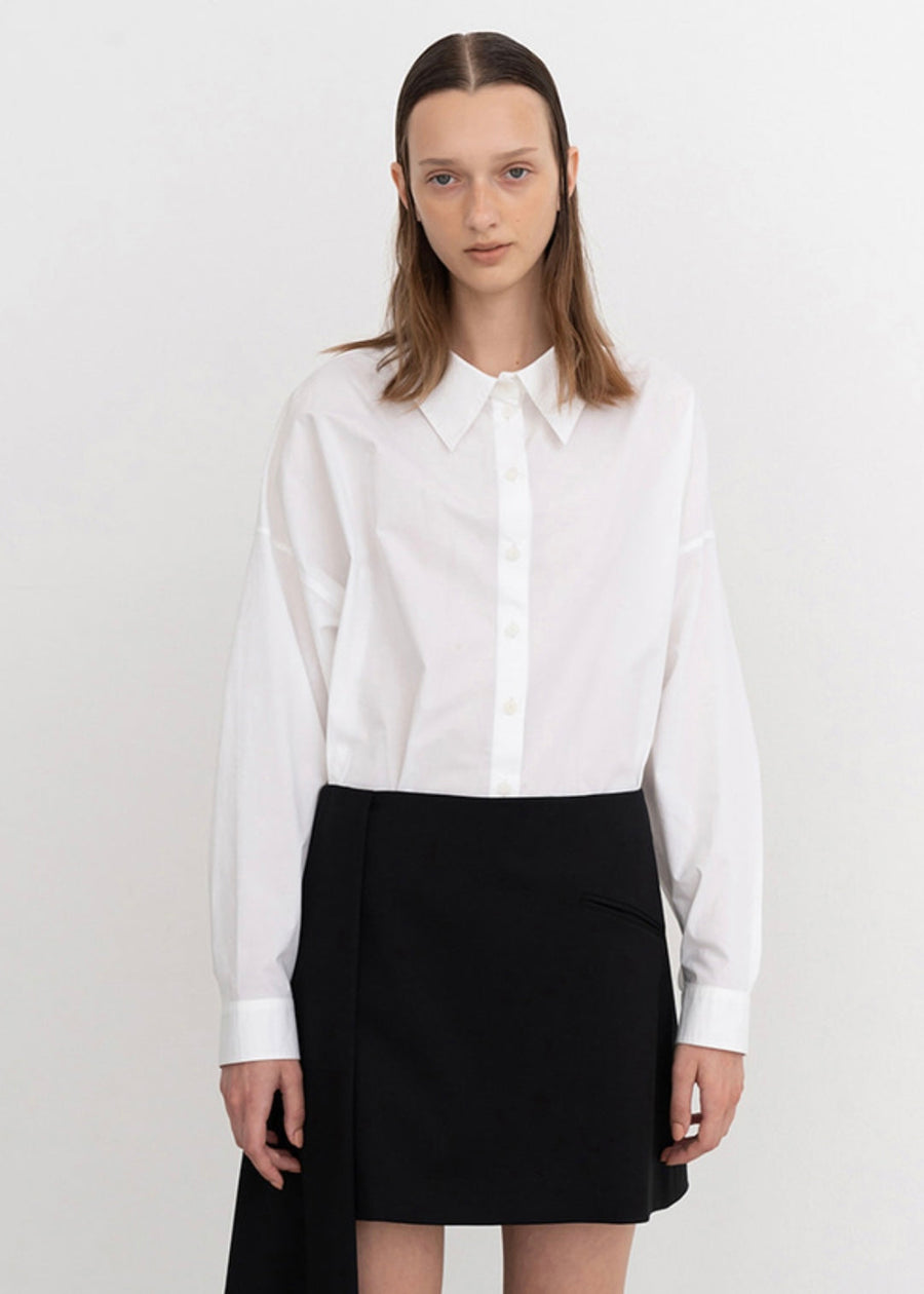 Martin draped detail skirt (Black)