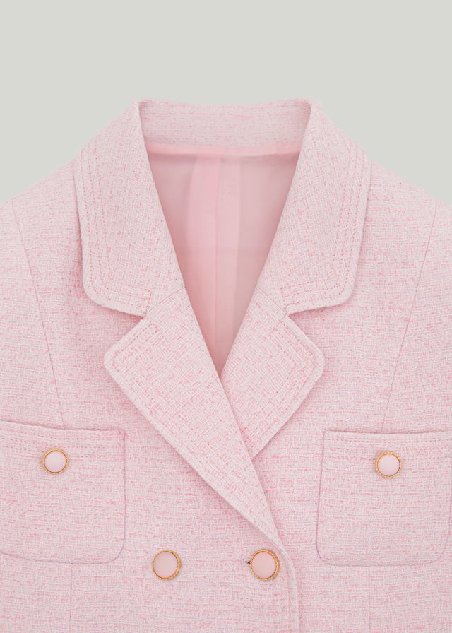 Numero 130: Diana Tweed Jacket  (Blossom Pink)