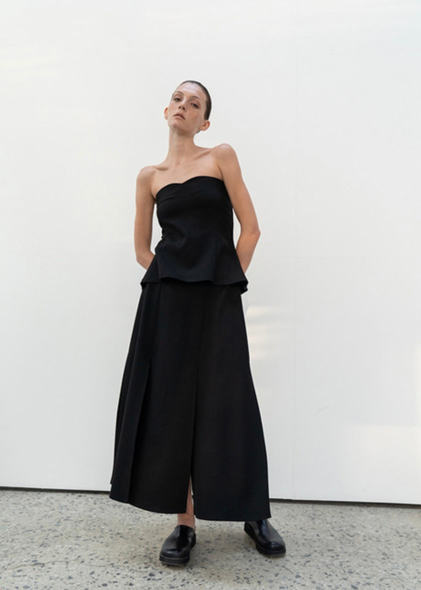 New chris wool skirt (Black)