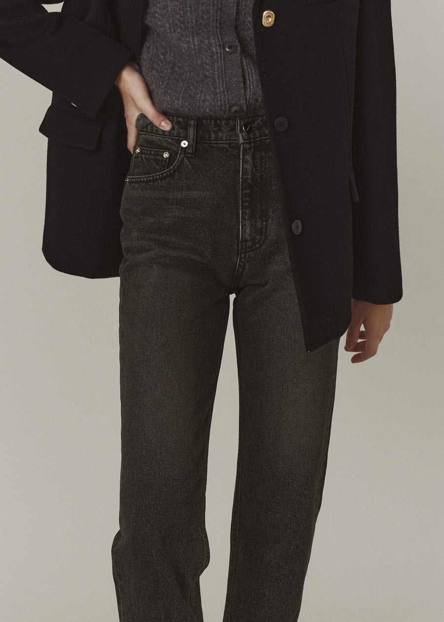 [Re-stock] Bennett Denim Pants (Gold Black)