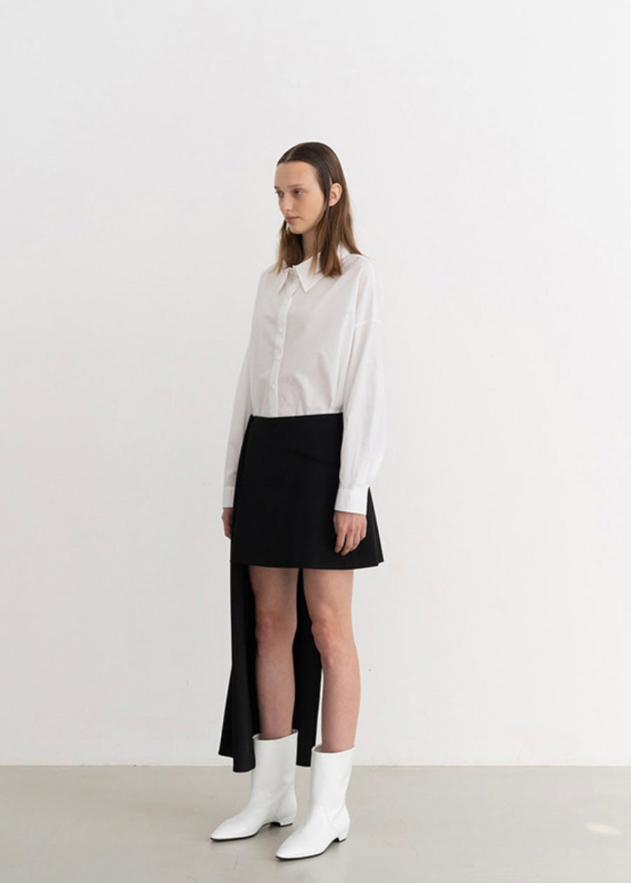 Martin draped detail skirt (Black)