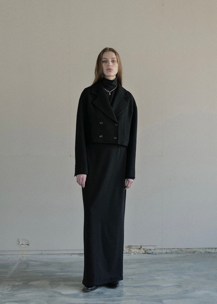 [LEHA] TATE CROPPED JACKET - BLACK