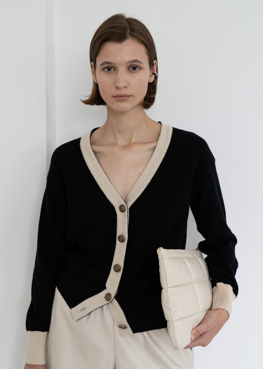 Two-tone Cardigan | LEHA