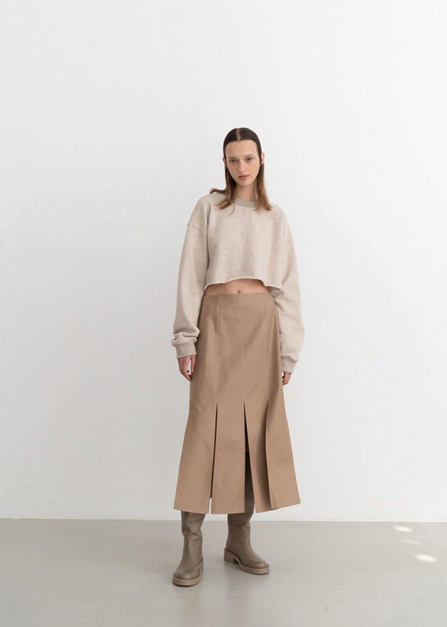 Cropped sweatshirt (Oatmeal)