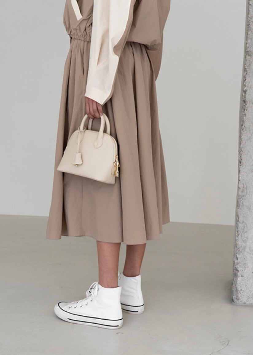 Emma nylon skirt (Beige)