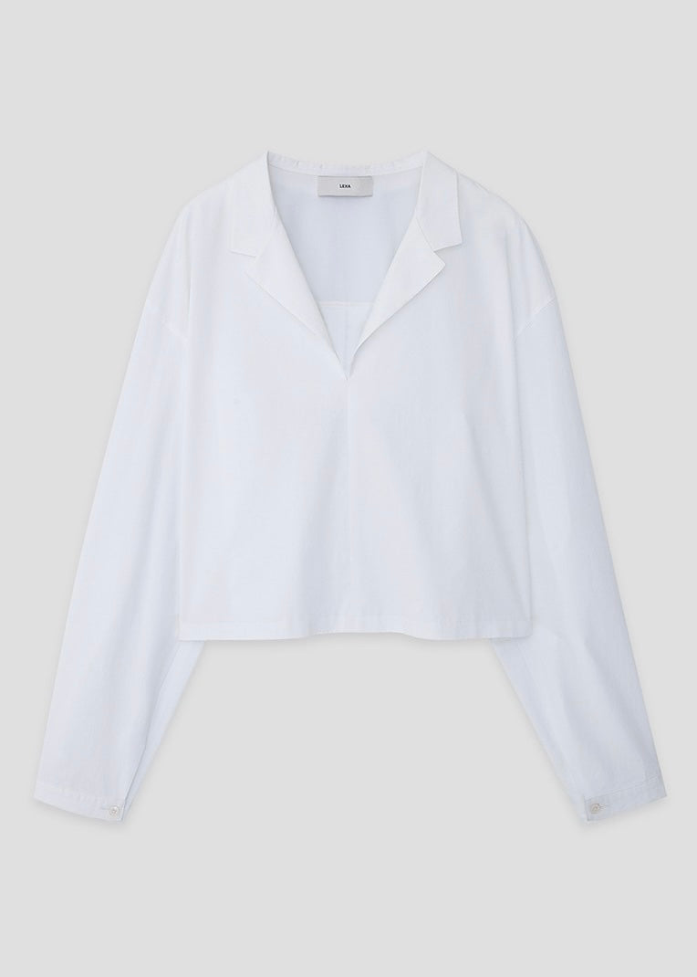 Saint cropped shirts (White)
