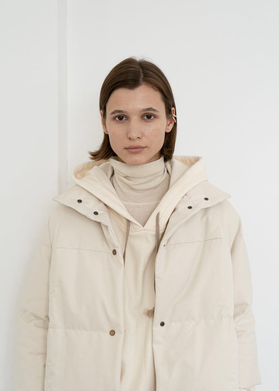 Covent quilted Down coat | LEHA