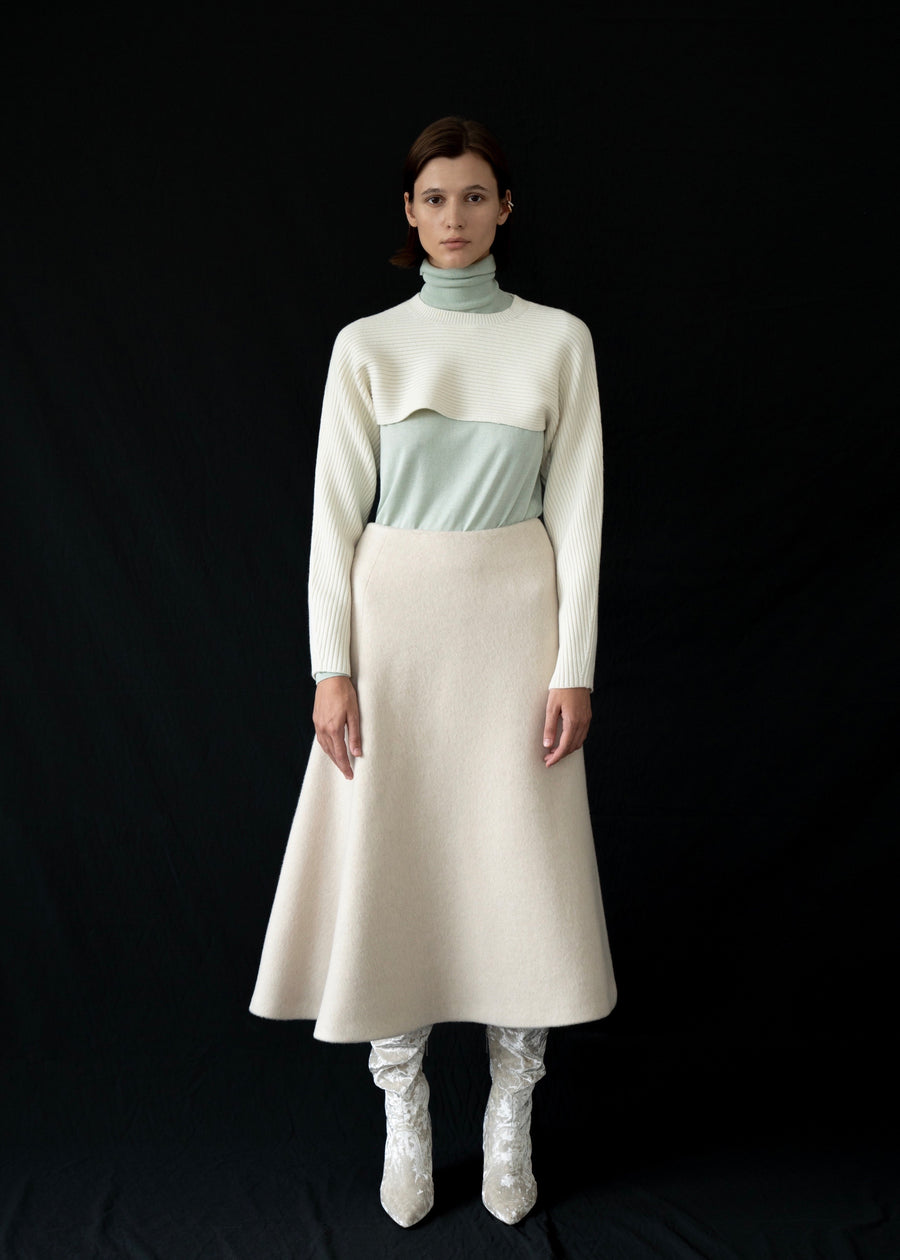 Silk-cashmere turtleneck sweater | LEHA
